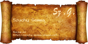 Szuchy Gemma névjegykártya